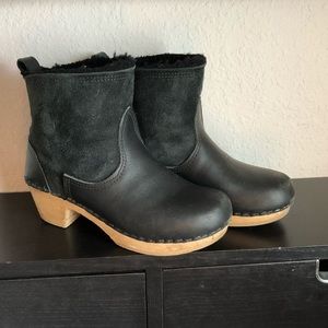 No. 6 Shearling lined clog boots